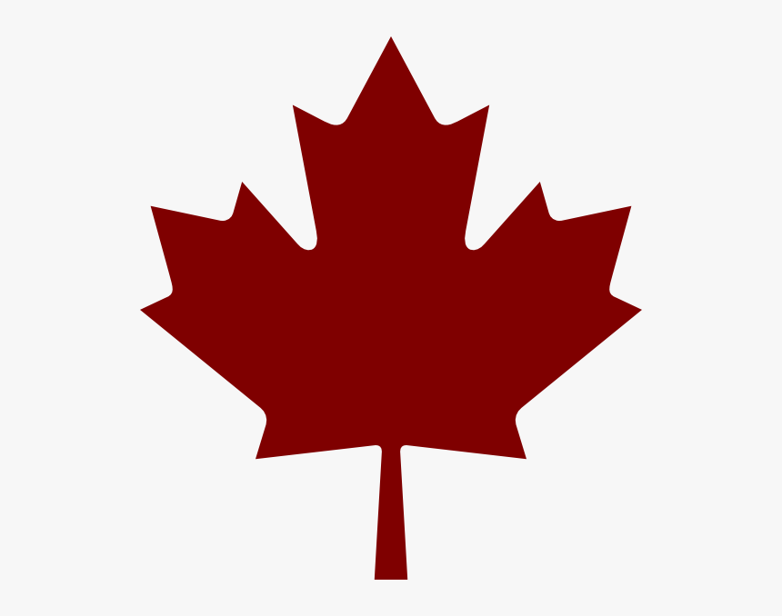 Burgundy Maple Leaf Clip Art At Clker - Canada Maple Leaf Png, Transparent Png