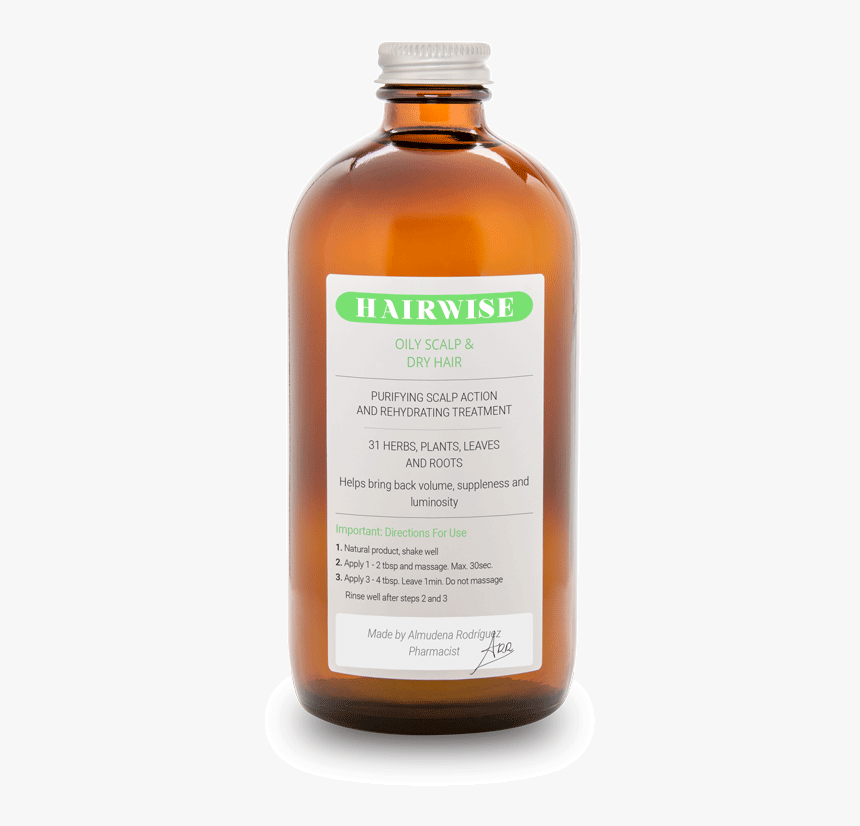 Best Natural Shampoo Oily Hair Plant Based Shampoo - Glass Bottle, HD Png Download