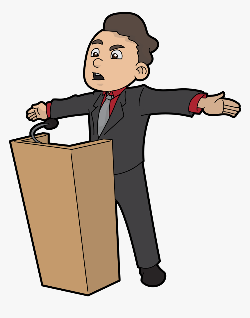 Public Speaking Speech Animation, HD Png Download
