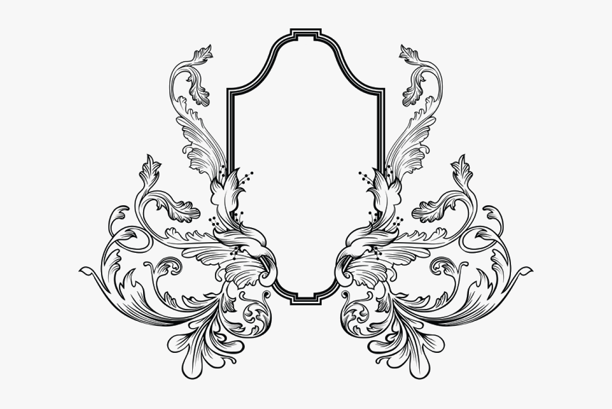 European Pattern Line Art Round Ornament , Png Download - Arabesque Vintage Png, Transparent Png