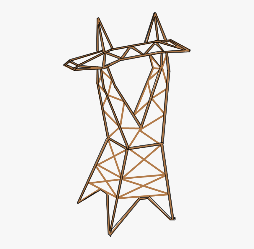 Transmission Line Tower 500kv Anime ,เสาไฟฟ้าแรงสูง - 500 Kv Transmission Tower Icon, HD Png Download