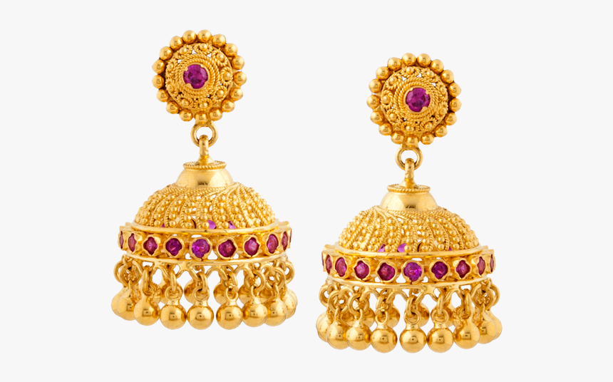 Traditional Round Jhumki - Earring Traditional Png, Transparent Png