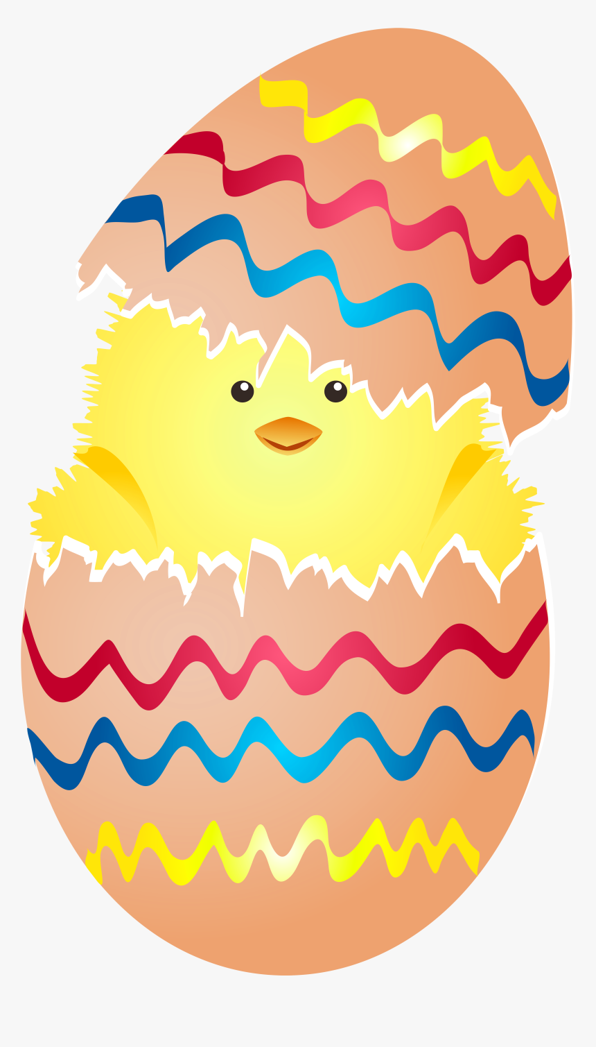 Cute Easter In Chicken Egg Bunny Clipart - Clip Art Happy Easter, HD Png Download