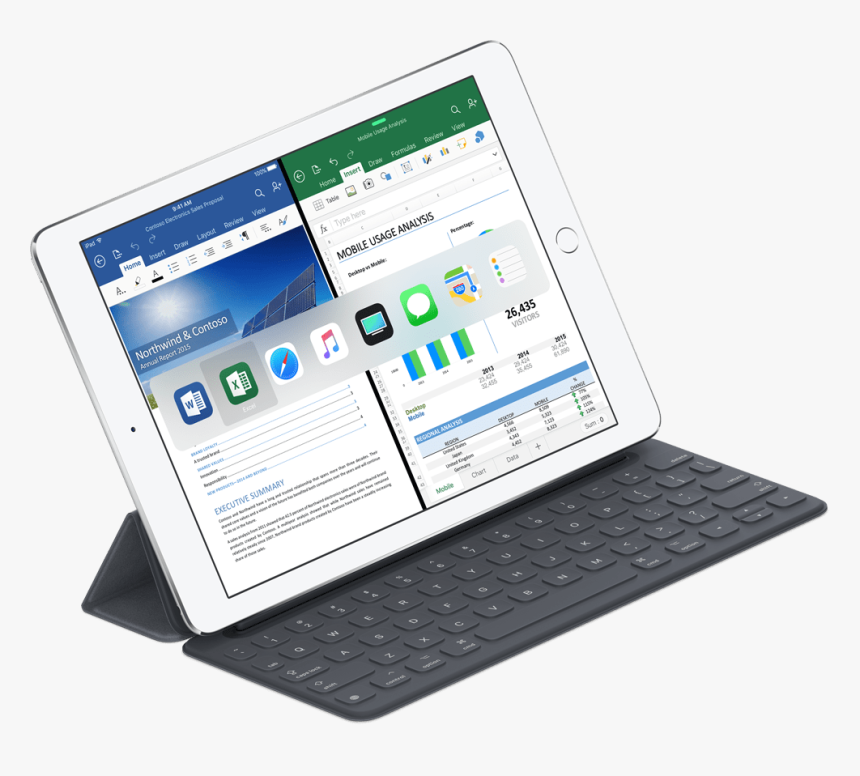 Imac Keyboard Png , Png Download - Samsung Galaxy Book 10.6 Vs Ipad Pro 10.5, Transparent Png