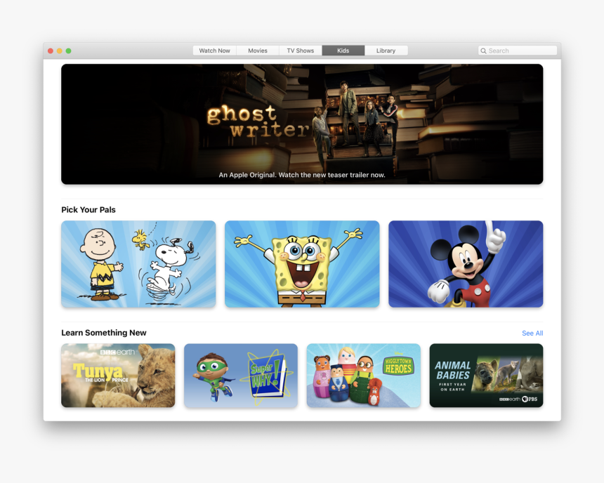 Apple Tv Catalina - Cartoon, HD Png Download