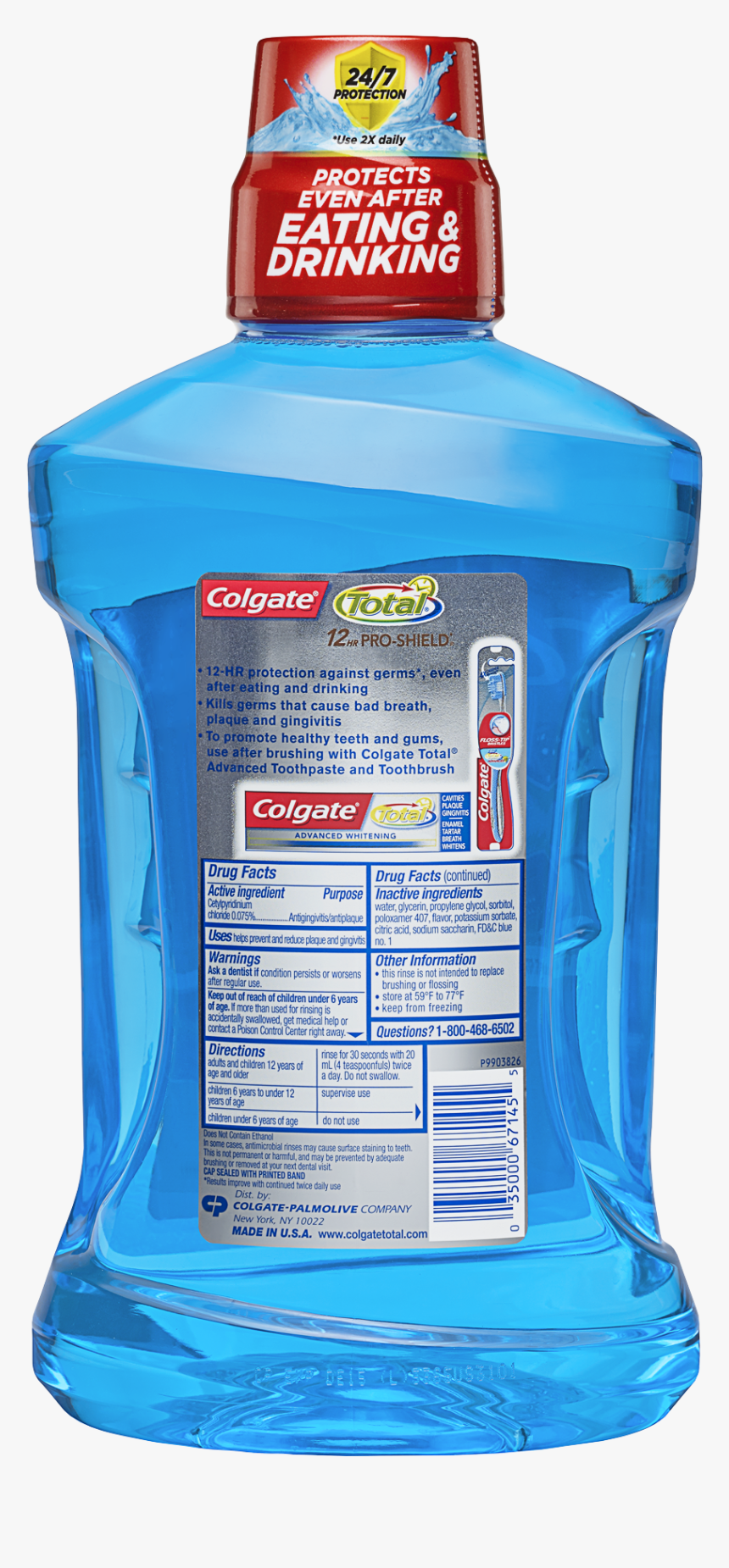 Mouthwash Colgate Total, HD Png Download