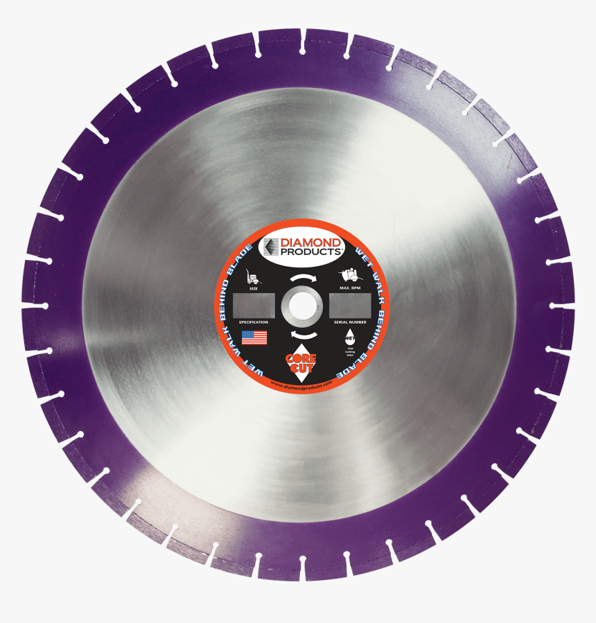 Imperial Purple Cured Concrete Diamond Blade Diamond Blade, HD Png