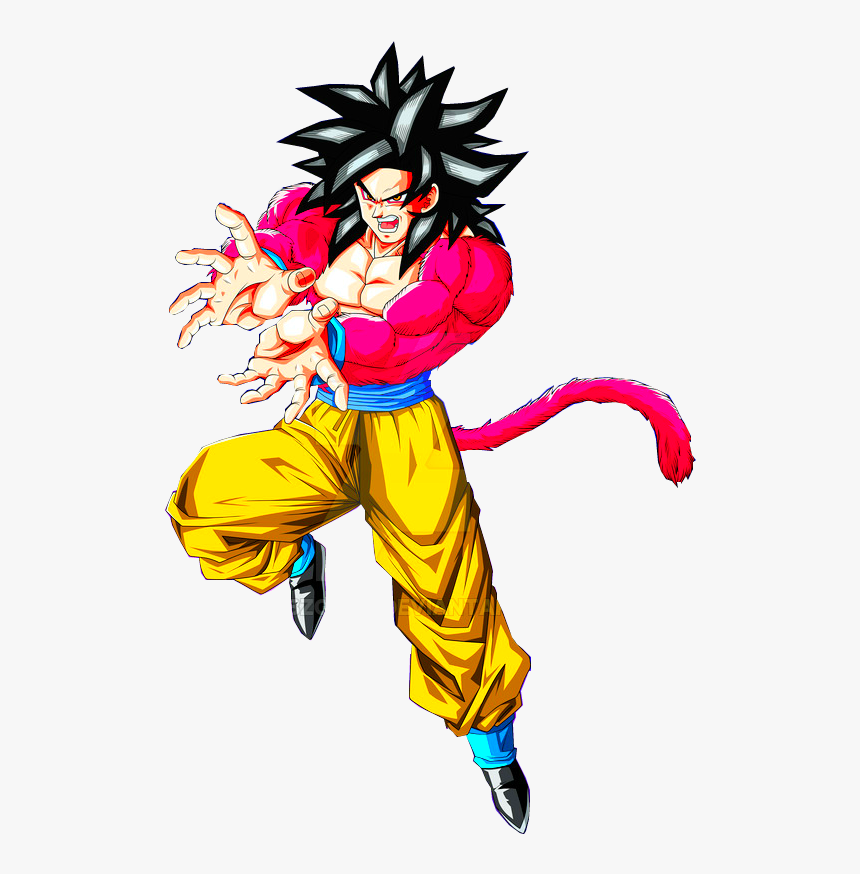Goku Ssj 4 Goku E Vegeta, Son Goku, Dragon Ball Gt, - Goku Dragon Ball Gt Ssj1, HD Png Download