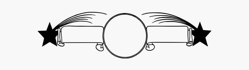 Vector Image Of Falling Stars Decorative Banner - Circle, HD Png Download