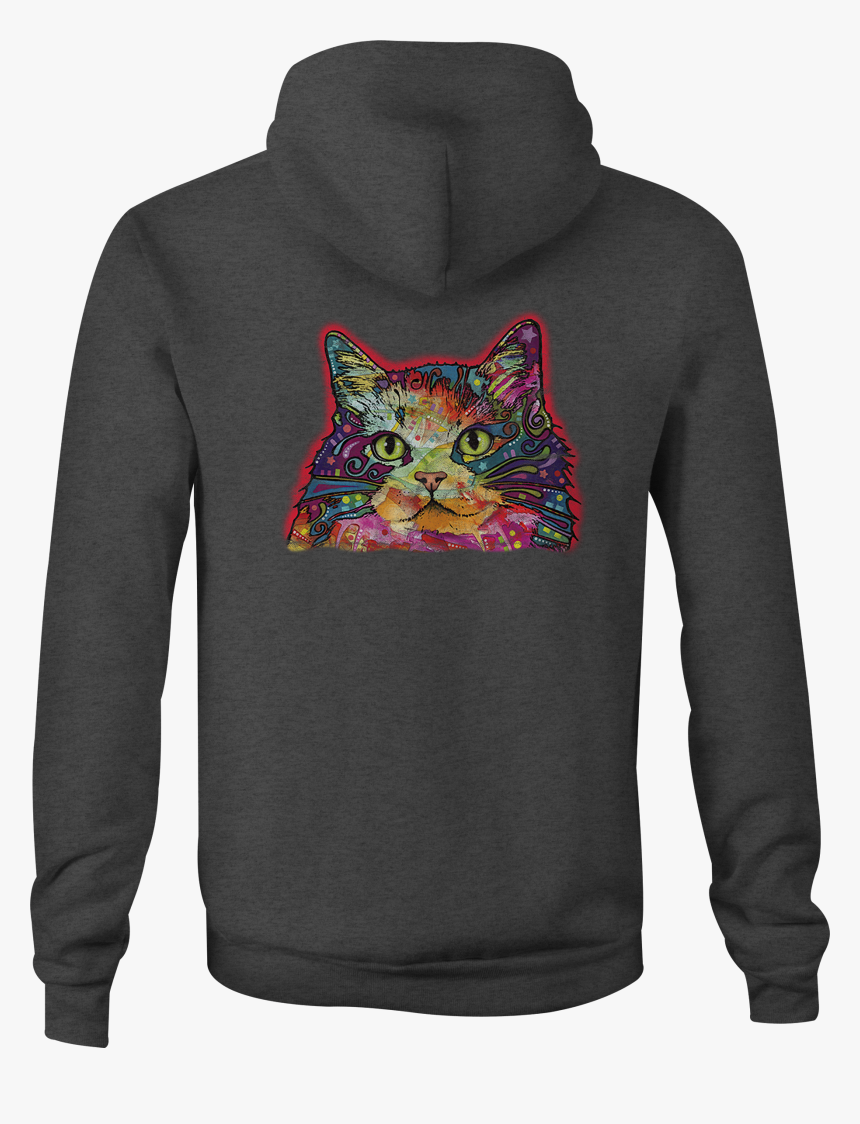 Zip Up Hoodie Neon Artistic Kitty Cat Hooded Sweatshirt - Navy Seal Hoodie, HD Png Download