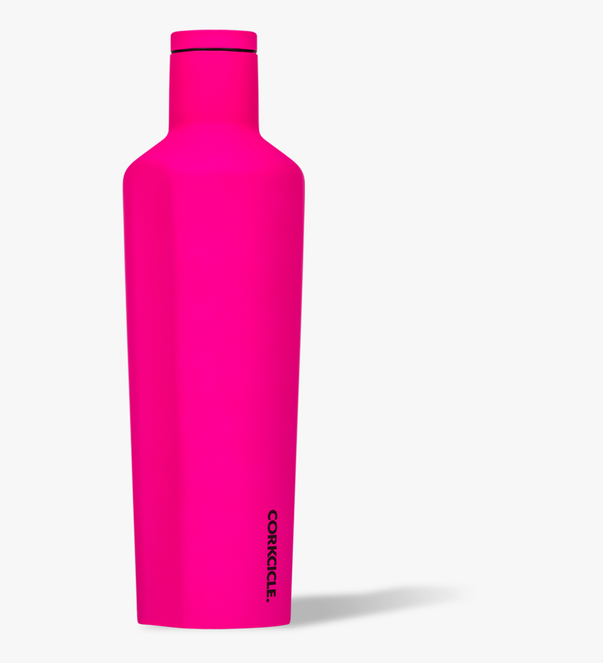 Corkcice Neon Lights Pink 25oz Canteen - Water Bottle, HD Png Download