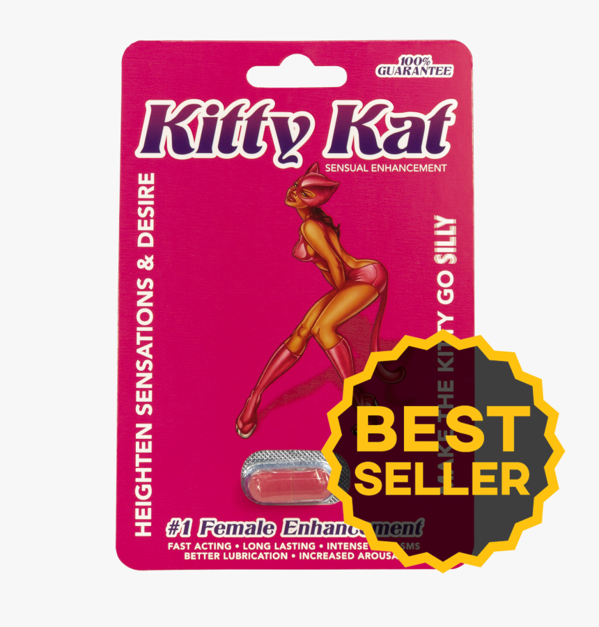 Kitty Kat Sensual Enhancement Make The Kitty Go Silly - Kitty Kat Pill, HD Png Download
