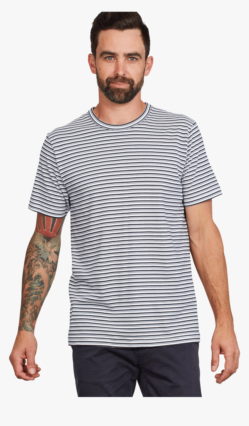 Organic Thin Stripe Tee 
 Title Organic Thin Stripe - Neymar Official, HD Png Download