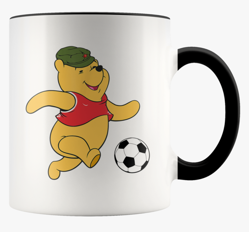 Funny Freedom Winnie The Pooh Bear Soccer Football - Birthday Mug Gift Ideas, HD Png Download