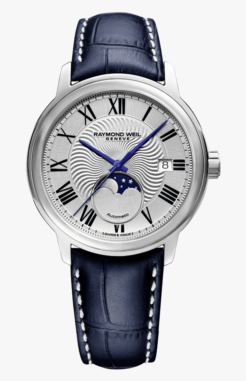 Raymond Weil Men S Maestro Moonphase Luxury Swiss Watch - Raymond Weil Watch, HD Png Download