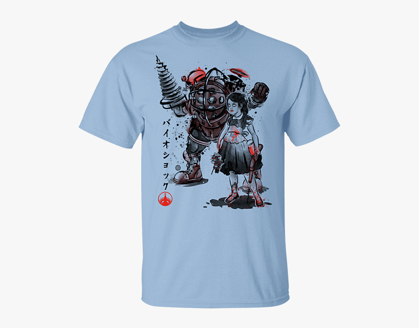 Pop Up Tee - Fan Art Bioshock Little Sister Big Daddy, HD Png Download