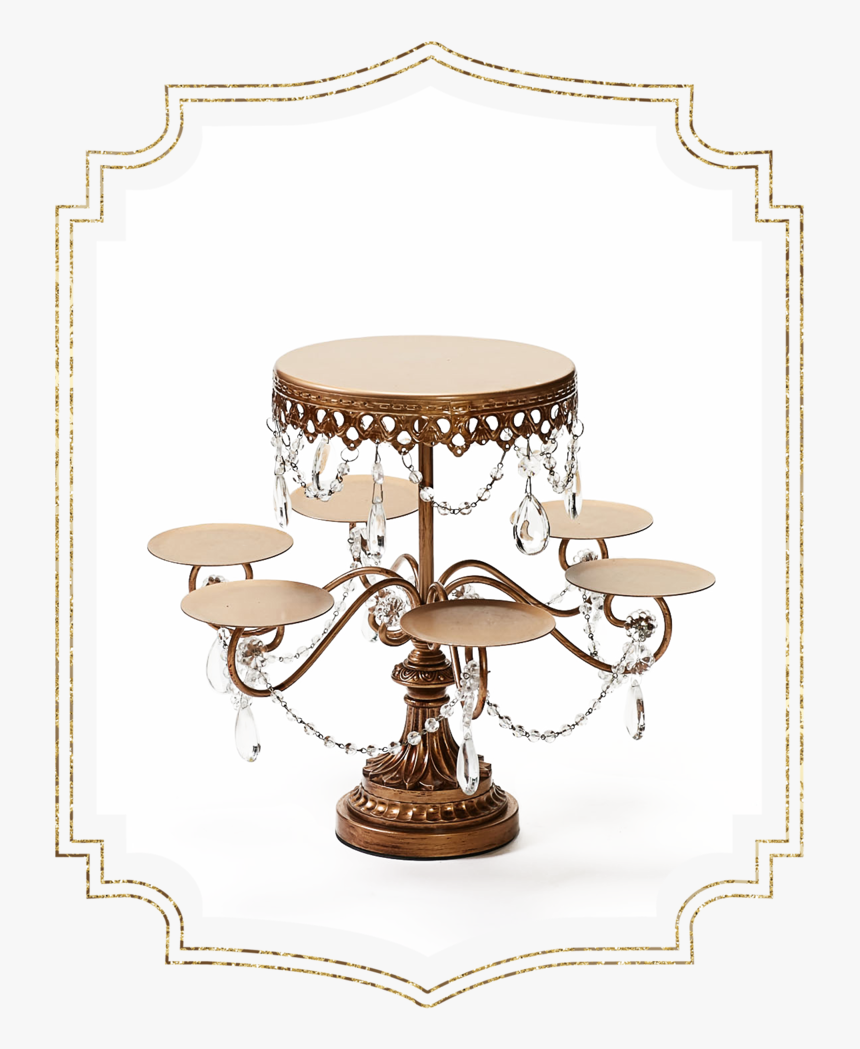 Shop-preview Antique Gold Rosebud Dessert Stand - Outdoor Table, HD Png Download