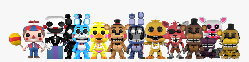 Five Nights At Freddy's All Pops, HD Png Download