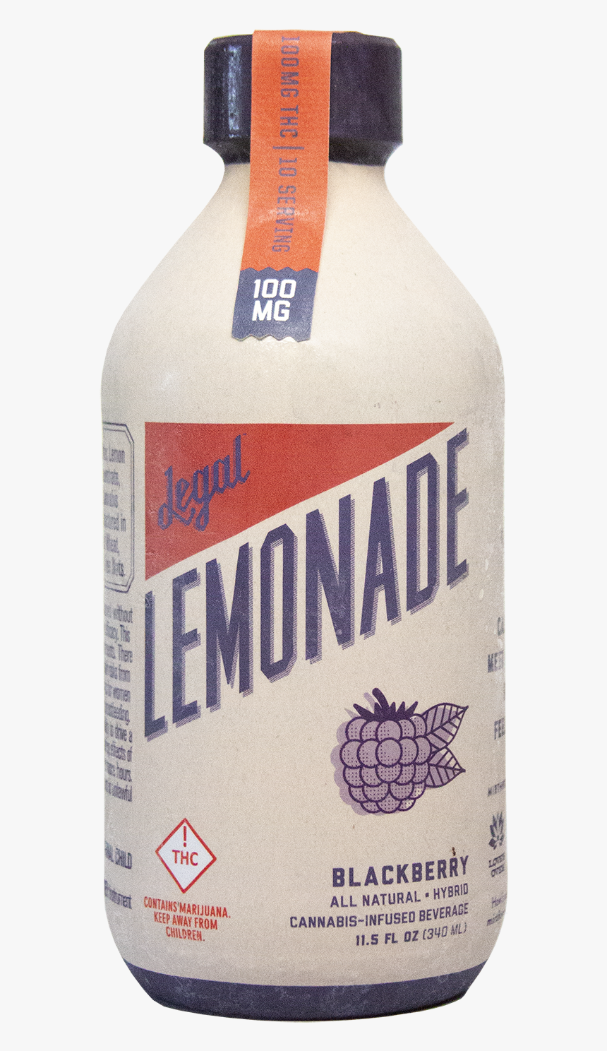 Blackberry Lemonade Small - Bottle, HD Png Download