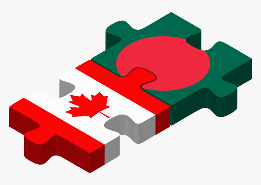 Canada-bangladesh - Kenya And Canada Flags, HD Png Download