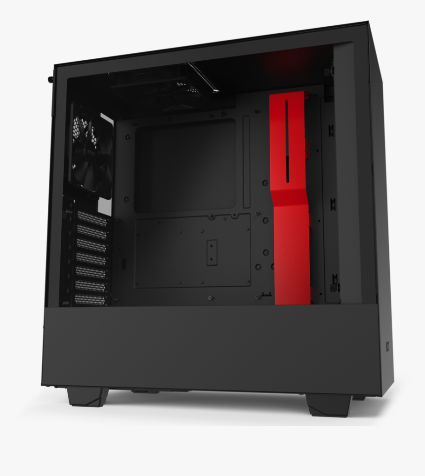 Nzxt H510 Red And Black, HD Png Download