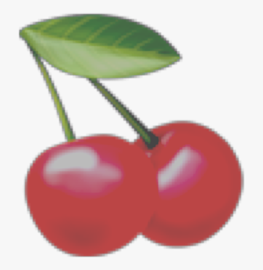#cherry #red #fruit #emoji #redaesthetic #aesthetic - Cherry, HD Png Download