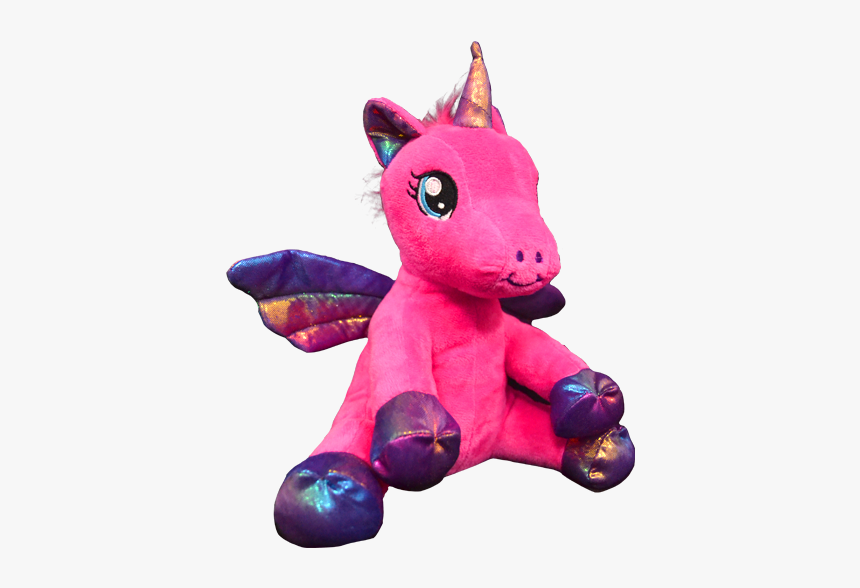 Peluche Licorne Rose Ailes, HD Png Download