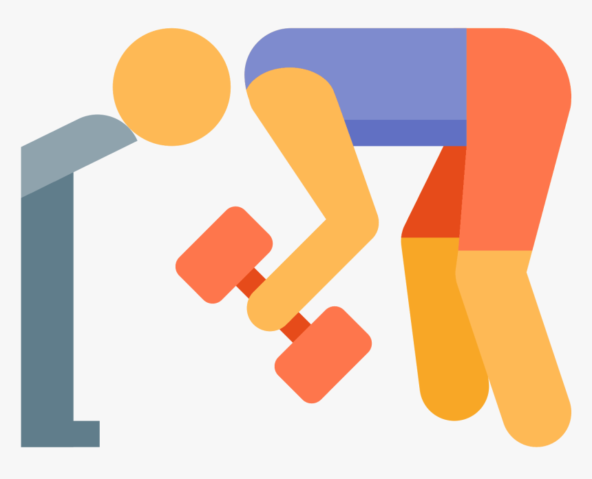 This Is A Picture Of A Man Bending Over With His Head - Work Out Icon Color, HD Png Download