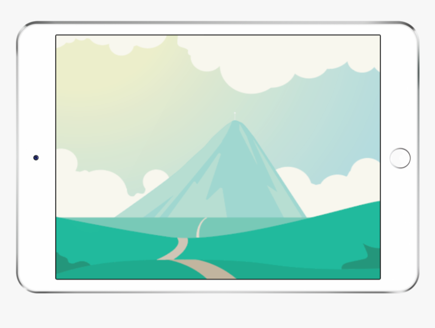 Ipad In Landscape Position Over A Transparent Background - Sail, HD Png Download