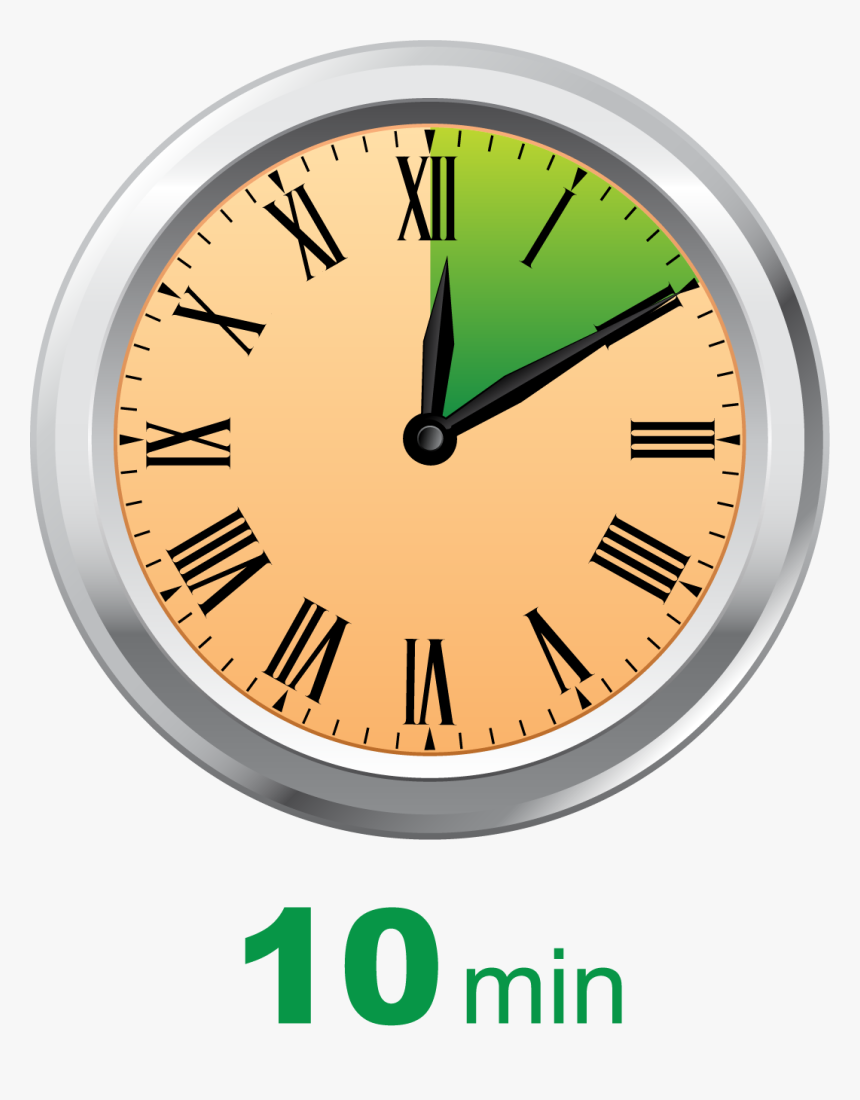 White Vintage Clock Silent, HD Png Download