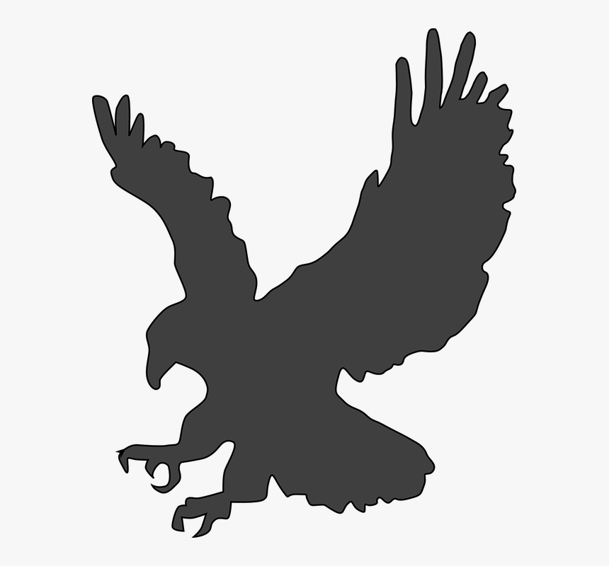Silhouette Eagle Clipart, HD Png Download