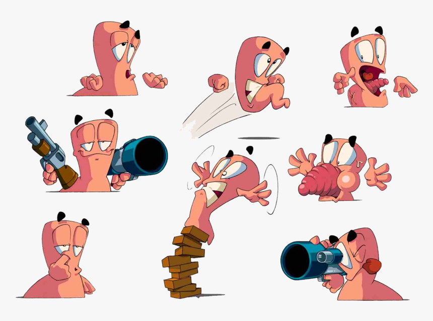 Game Background Worms Transparent - Worms Game Art, HD Png Download