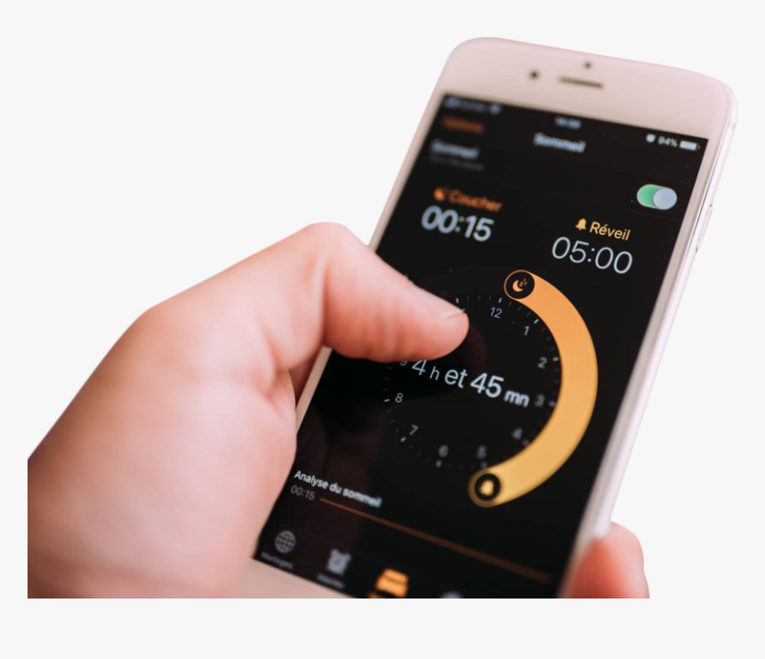 Setting Alarm Clock On Smart Phone - Smartphone, HD Png Download