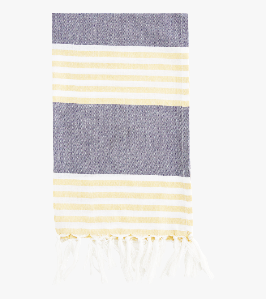 Yellow & Blue Stripe Tea Towel - Wool, HD Png Download