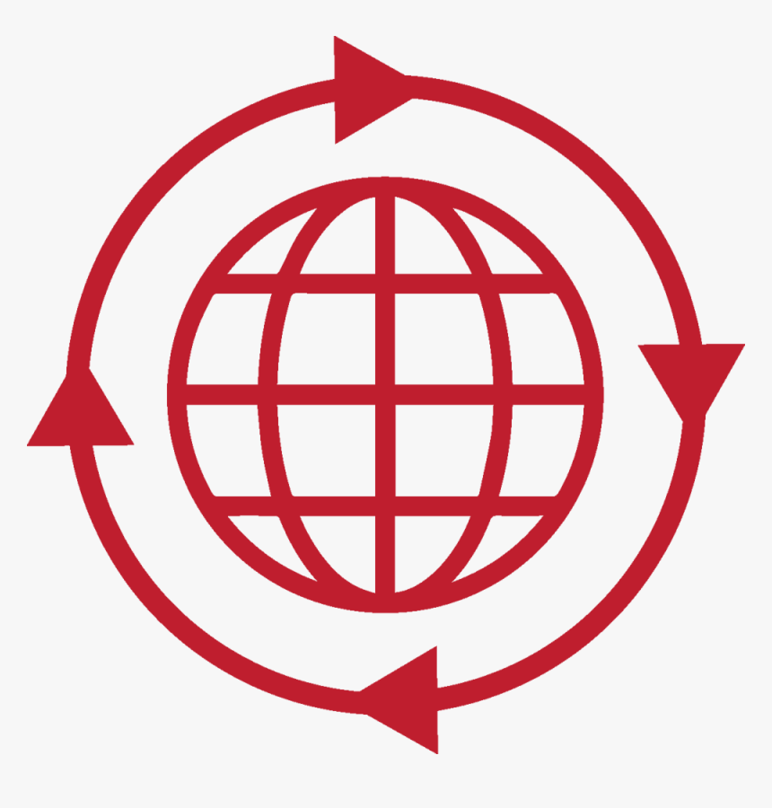 Freight Logistics - Globe Icon Orange, HD Png Download