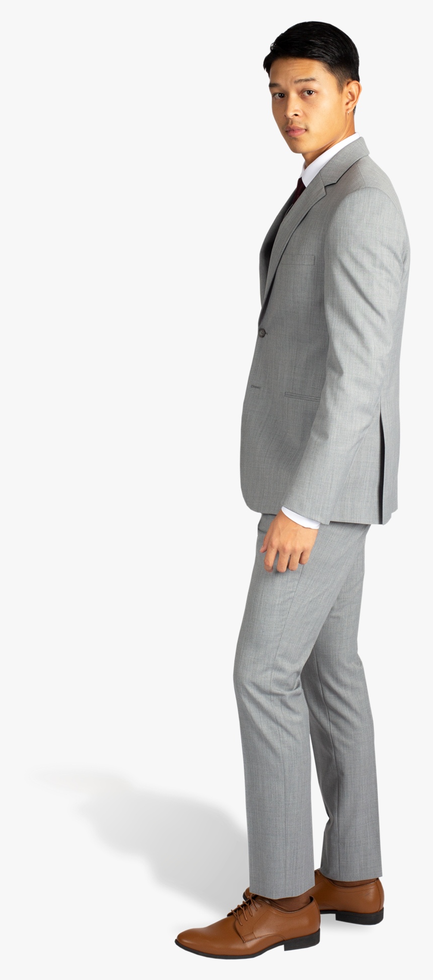 Heather Grey Performance Suit By Michael Kors - Michael Kors Heather Grey Suit, HD Png Download