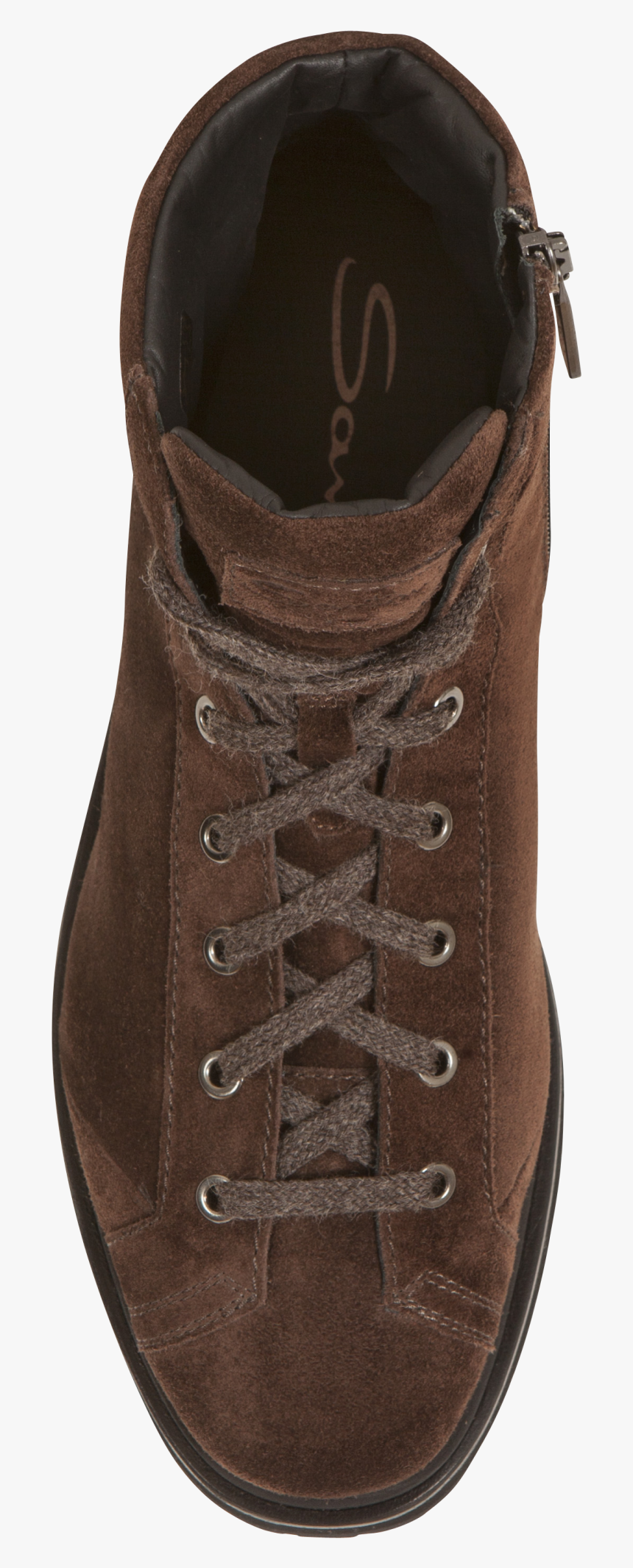 Santoni Brown Suede Hiking Boots , Png Download - Snow Boot, Transparent Png