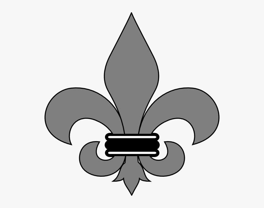 Black Fleur De Lis Png Clipart Transparent Png , Png - Fleur De Lis Clip Art, Png Download