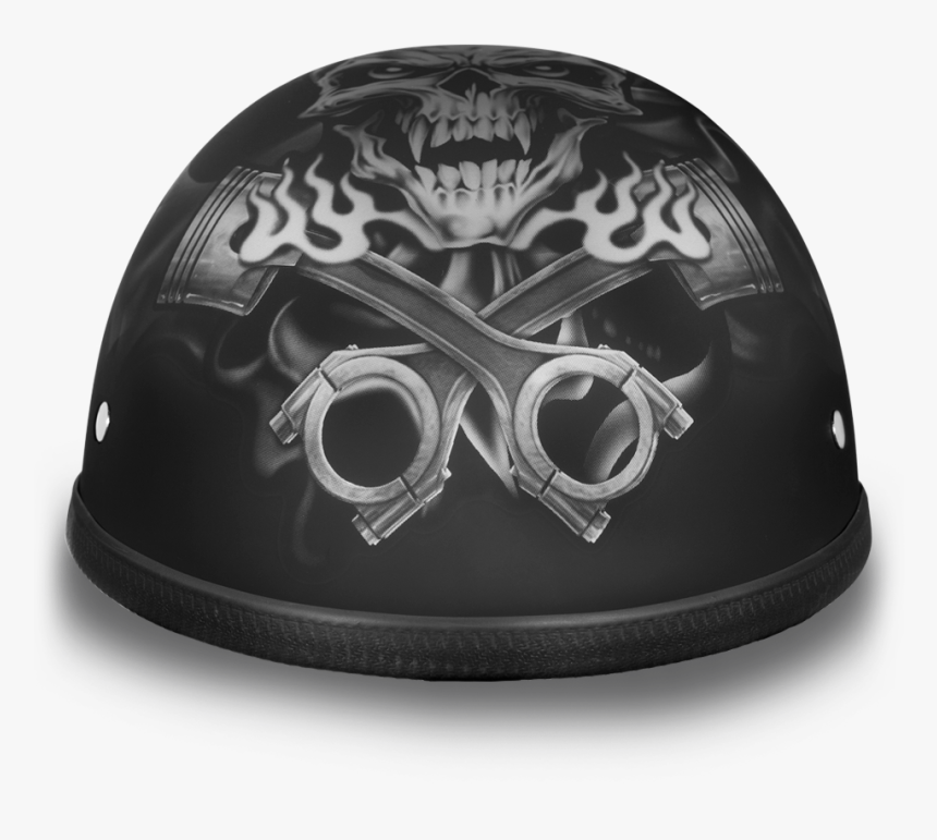 Eagle W/ Pistons Skull Daytona Helmets - Motorcycle Helmet, HD Png Download