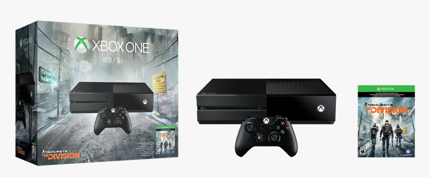 Group Bundle Shot Of The Xbox One Tom Clancys The Division - Xbox One 1tb Tomclancy The Division, HD Png Download