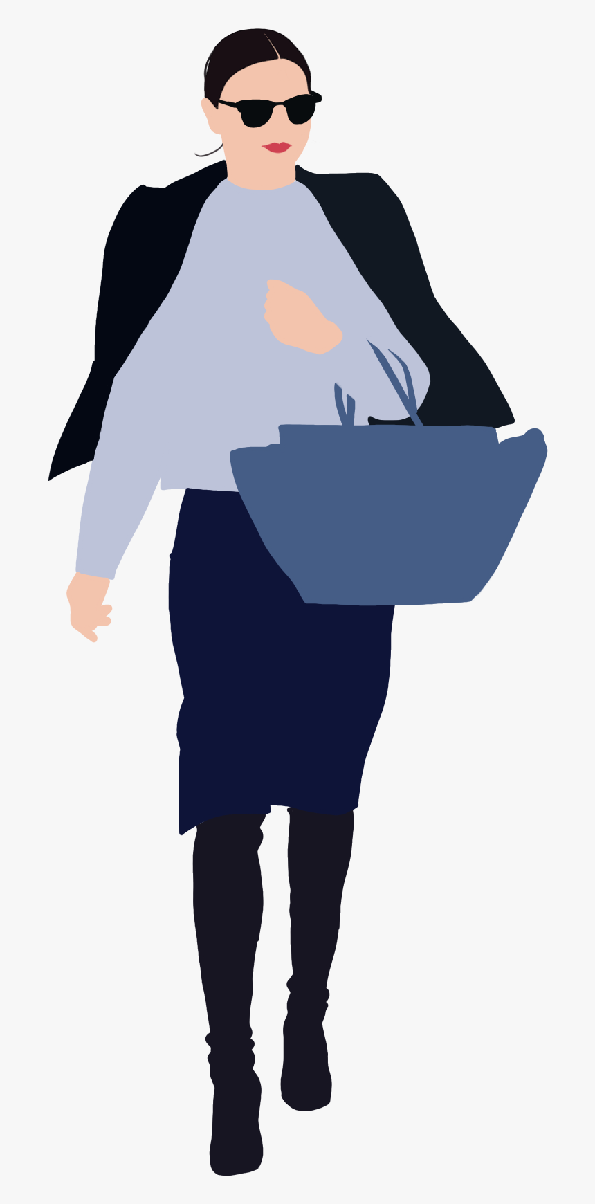 People Flat Illustration On Behance, HD Png Download
