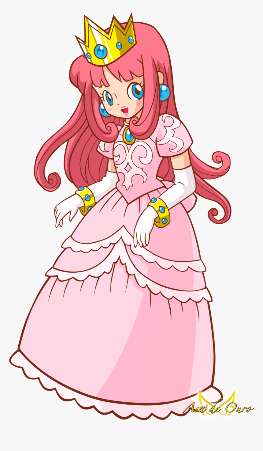 Asadeouro Art Blog - Wario Princess, HD Png Download