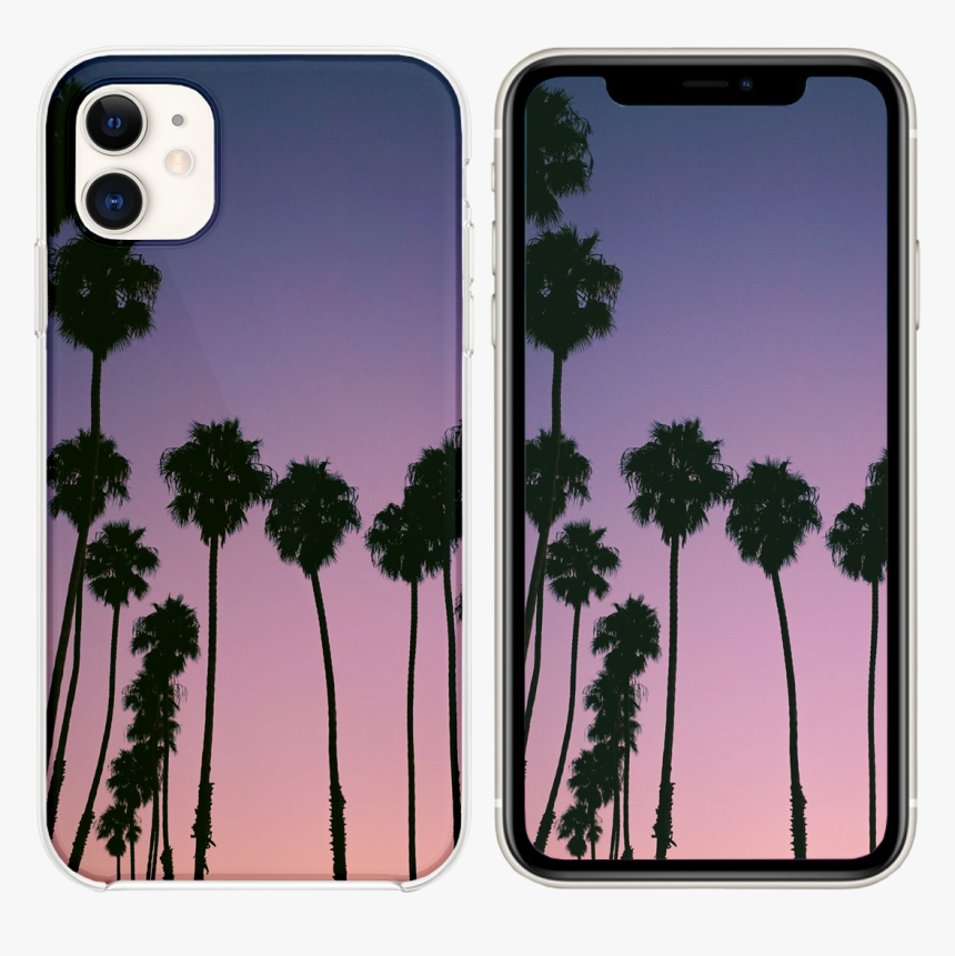 Palm Trees Purple Sunset, HD Png Download