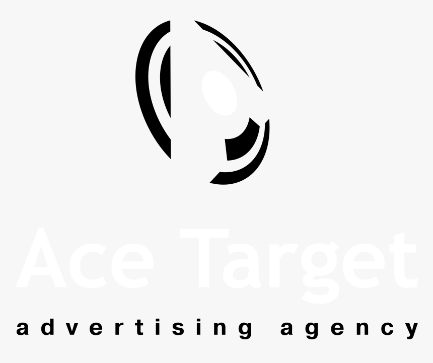 Ace Target Logo Black And White - Calligraphy, HD Png Download