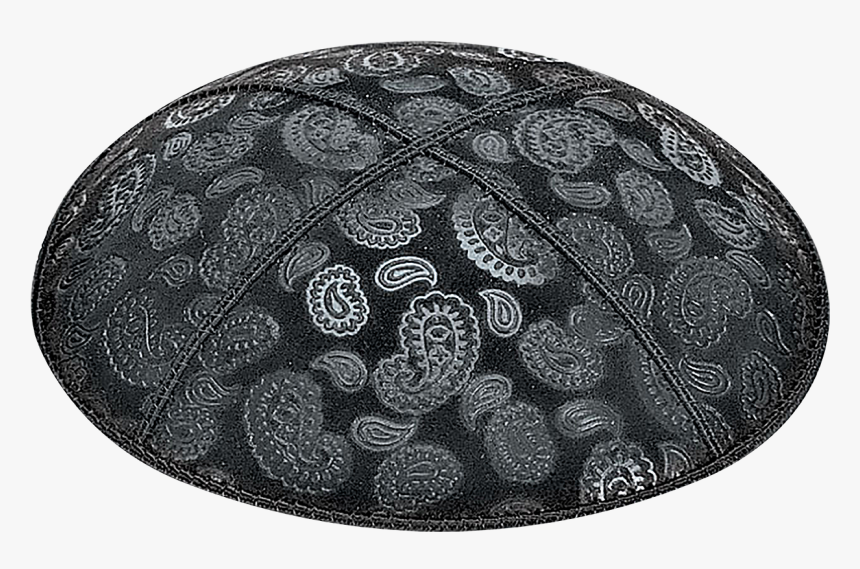 Suede Embossed Paisley Kippot 
 Class Lazyload Lazyload - Circle, HD Png Download