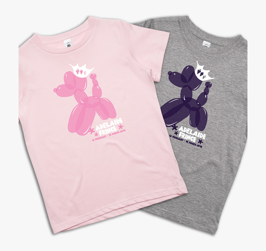 Kids Balloon Dog T-shirt Pink - Adelaide Fringe Festival, HD Png Download