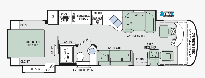 Floor Plan Recliner Png - Recreational Vehicle, Transparent Png