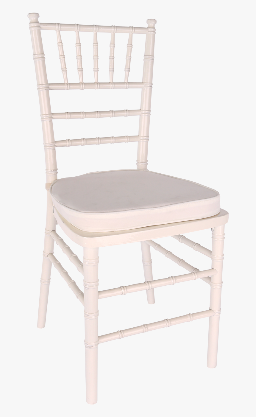 Chair, White Chiavari With Cushion - White Chiavari Chair With White Cushion, HD Png Download