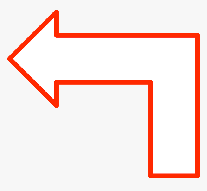 Seta Em L Png, Transparent Png