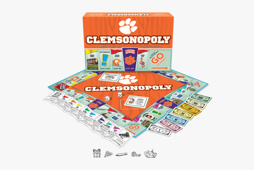 Clemsonopoly Game 
 Data Image Id - Cat Opoly, HD Png Download